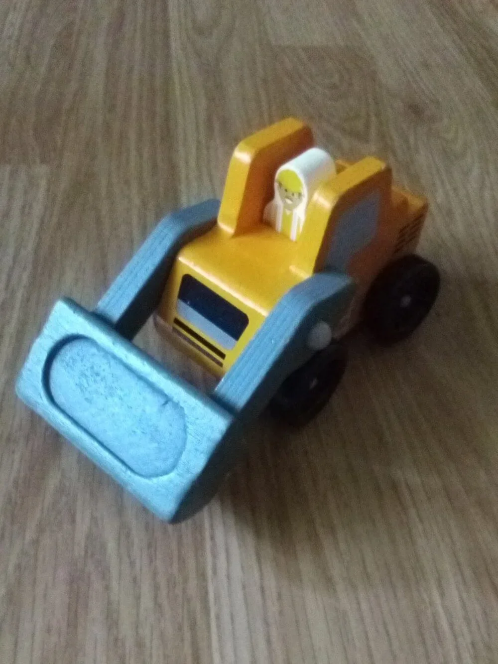 Melissa and Doug Used Classic Wooden Toy Construction Vehicle Set #656